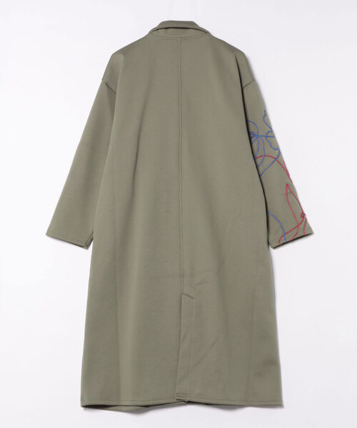 ScoLar(スカラー) サイン風コード叩き付け ツイル起毛×ボアロング