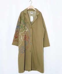 WEICA（ウェイカ）の「ScoLar(スカラー) サイン風コード叩き付け ツイル起毛×ボアロングコート（チェスターコート）」