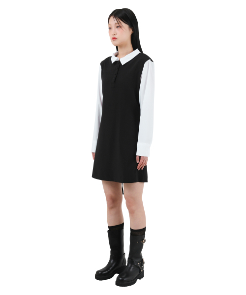 KATHARSIS(カタルシス)の「配色コルセットカラーワンピースブラック ONE SIZE(ワンピース・レディース・その他・ONE SIZE)」の4枚目の写真