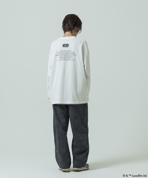 SLICK（スリック）の「【SLICK/スリック】SLICK / STAR WARS / Printed T-shirt 02/スターウォーズ / パウダー加工プリントTシャツ /オーバーサイズ シルエット/ ビンテージ（Tシャツ/カットソー・メンズ・ブラック/ホワイト・1/2/3）」の8枚目の写真