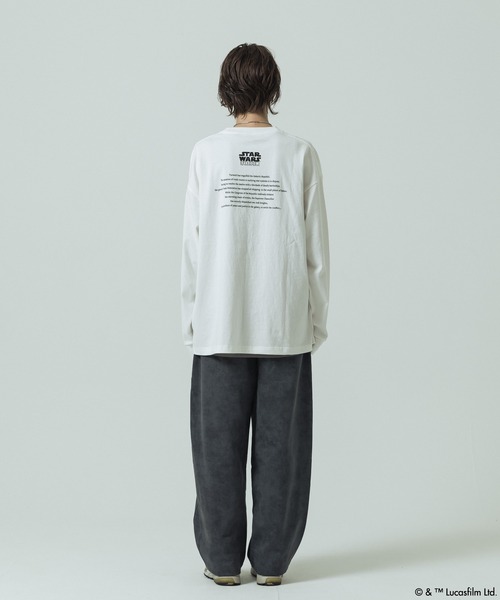 SLICK（スリック）の「【SLICK/スリック】SLICK / STAR WARS / Printed T-shirt 02/スターウォーズ / パウダー加工プリントTシャツ /オーバーサイズ シルエット/ ビンテージ（Tシャツ/カットソー・メンズ・ブラック/ホワイト・1/2/3）」の10枚目の写真