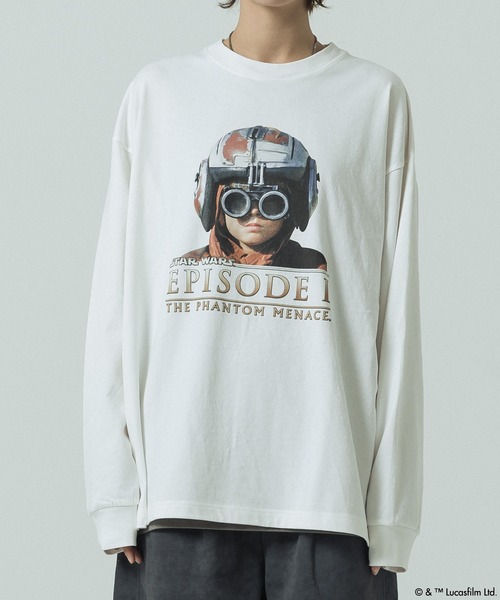 SLICK（スリック）の「【SLICK/スリック】SLICK / STAR WARS / Printed T-shirt 02/スターウォーズ / パウダー加工プリントTシャツ /オーバーサイズ シルエット/ ビンテージ（Tシャツ/カットソー・メンズ・ブラック/ホワイト・1/2/3）」の11枚目の写真