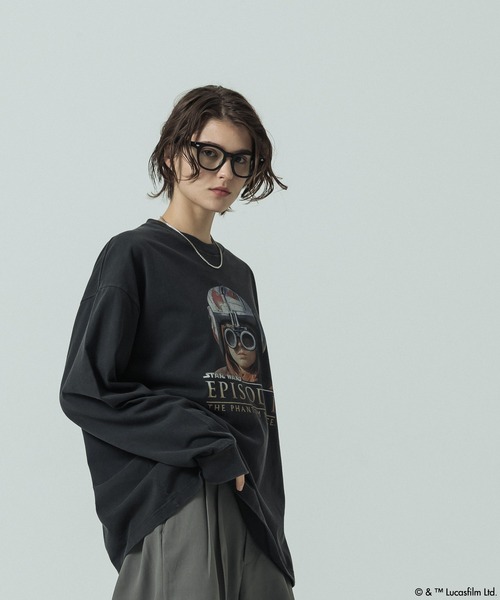 SLICK（スリック）の「【SLICK/スリック】SLICK / STAR WARS / Printed T-shirt 02/スターウォーズ / パウダー加工プリントTシャツ /オーバーサイズ シルエット/ ビンテージ（Tシャツ/カットソー・メンズ・ブラック/ホワイト・1/2/3）」の14枚目の写真