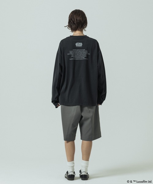 SLICK（スリック）の「【SLICK/スリック】SLICK / STAR WARS / Printed T-shirt 02/スターウォーズ / パウダー加工プリントTシャツ /オーバーサイズ シルエット/ ビンテージ（Tシャツ/カットソー・メンズ・ブラック/ホワイト・1/2/3）」の20枚目の写真