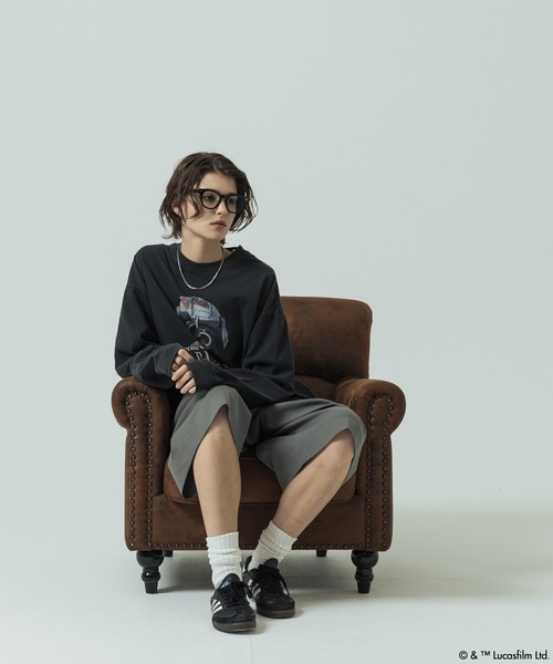 SLICK（スリック）の「【SLICK/スリック】SLICK / STAR WARS / Printed T-shirt 02/スターウォーズ / パウダー加工プリントTシャツ /オーバーサイズ シルエット/ ビンテージ（Tシャツ/カットソー・メンズ・ブラック/ホワイト・1/2/3）」の22枚目の写真