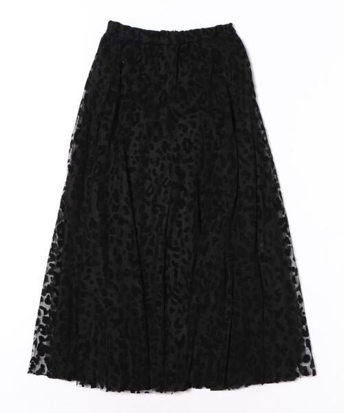 Jines(ジネス)の「レオパードチュールスカート(スカート・レディース・ブラウン/グレー・38)」の3枚目の写真