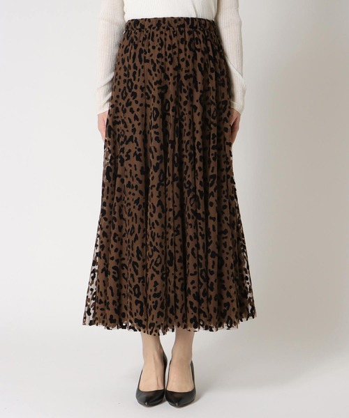 Jines(ジネス)の「レオパードチュールスカート(スカート・レディース・ブラウン/グレー・38)」の11枚目の写真