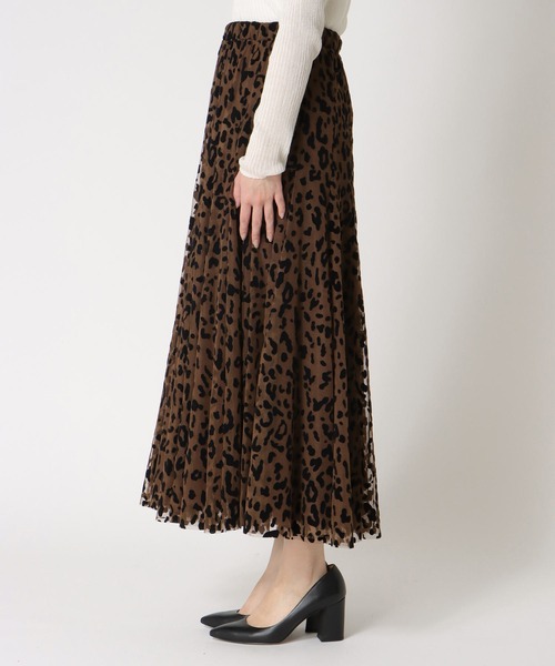 Jines(ジネス)の「レオパードチュールスカート(スカート・レディース・ブラウン/グレー・38)」の12枚目の写真