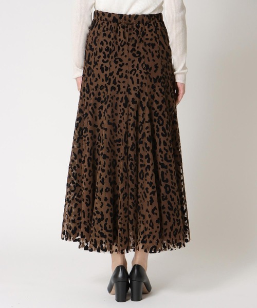 Jines(ジネス)の「レオパードチュールスカート(スカート・レディース・ブラウン/グレー・38)」の13枚目の写真