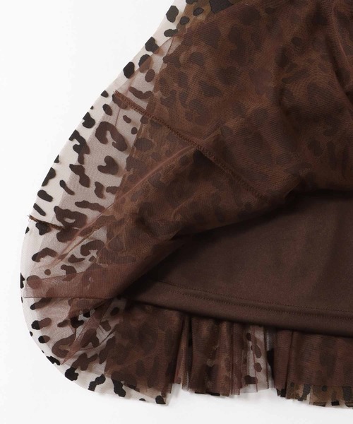 Jines(ジネス)の「レオパードチュールスカート(スカート・レディース・ブラウン/グレー・38)」の14枚目の写真