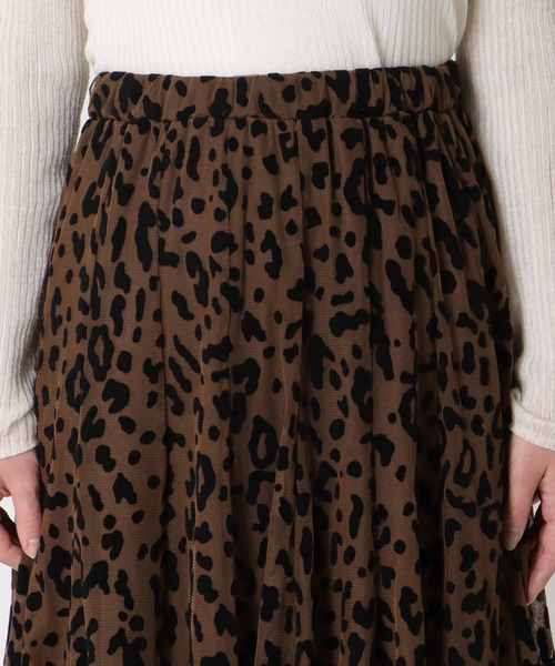 Jines(ジネス)の「レオパードチュールスカート(スカート・レディース・ブラウン/グレー・38)」の15枚目の写真