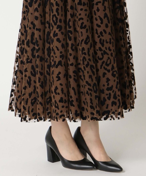 Jines(ジネス)の「レオパードチュールスカート(スカート・レディース・ブラウン/グレー・38)」の17枚目の写真
