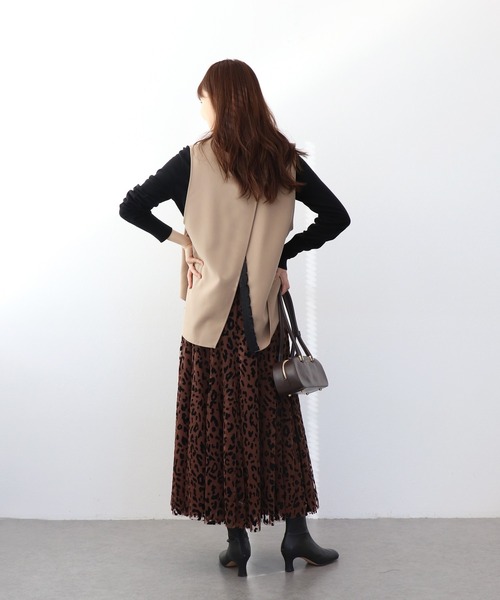 Jines(ジネス)の「レオパードチュールスカート(スカート・レディース・ブラウン/グレー・38)」の7枚目の写真