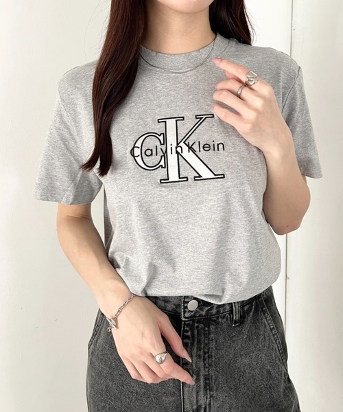 セール】Calvin Klein(カルバン・クライン)/CK メタリック クルー