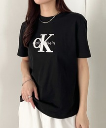 at12:03（アットイチニーゼロサン）の「Calvin Klein(カルバン・クライン)/CK メタリック クルーネック ロゴ 半袖 Tシャツ/MONOLOGO METALLIC CREWNECK TEE（Tシャツ/カットソー）」