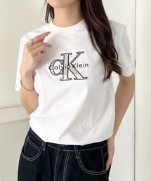at12:03（アットイチニーゼロサン）の「Calvin Klein(カルバン・クライン)/CK メタリック クルーネック ロゴ 半袖 Tシャツ/MONOLOGO METALLIC CREWNECK TEE（Tシャツ/カットソー）」