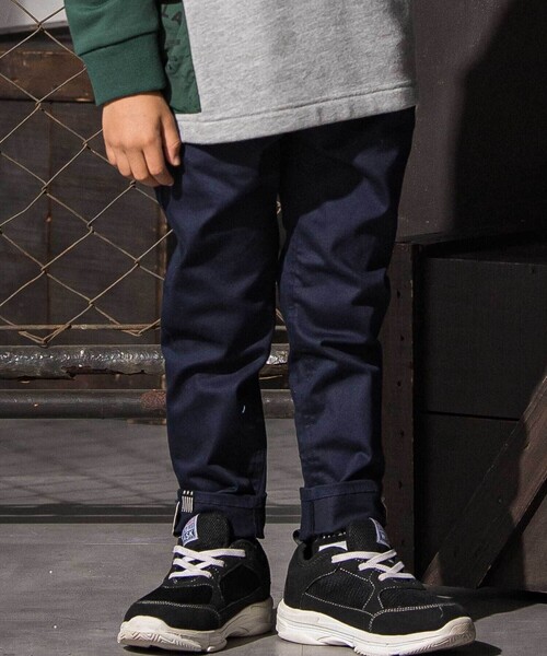 WASK（ワスク）の「ハイパーストレッチスソパイピングスキニーパンツ（その他パンツ・キッズ・ネイビー/ベージュ・140cm/160cm/150cm/130cm）」の2枚目の写真
