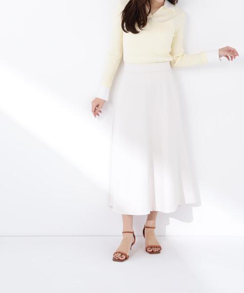 NATURAL BEAUTY BASIC（ナチュラルビューティーベーシック）の「◇ストレッチカルゼシリーズ フレアスカート（スカート・レディース・ブラック/オフホワイト/ベージュ・MEDIUM/P/S）」の19枚目の写真