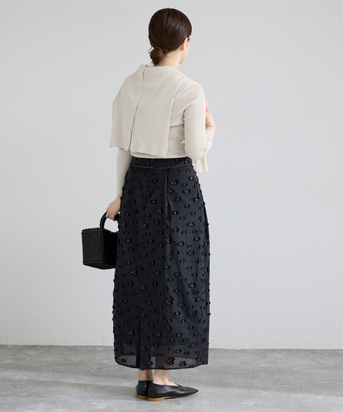 IENA（イエナ）の「ECO SPLASH 襟付きリブプルオーバー（ニット/セーター・レディース・ブラウン/アイボリー・FREE）」の12枚目の写真