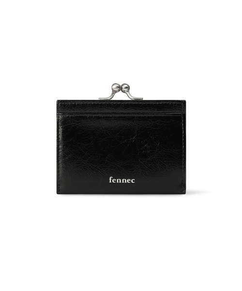 FENNEC(フェネック)の「CRINKLE TRIANGLE FRAME WALLET - BLACK(財布・レディース・その他・FREE)」の3枚目の写真