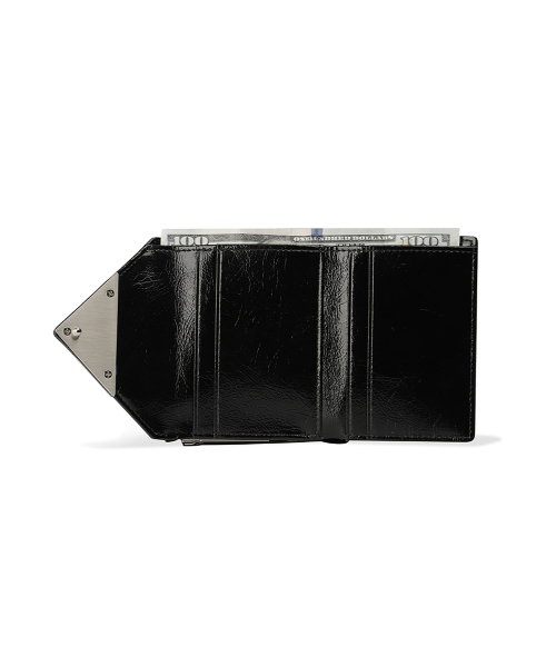FENNEC(フェネック)の「CRINKLE TRIANGLE FRAME WALLET - BLACK(財布・レディース・その他・FREE)」の5枚目の写真