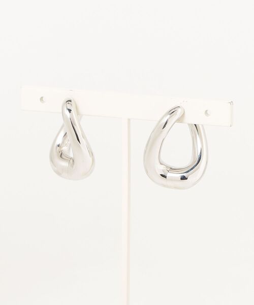 TOM WOOD(トムウッド)の「TOM WOOD Twist Hoops トムウッド ツイストフープ ピアス(ピアス(両耳用)・レディース・シルバー・FREE)」の7枚目の写真