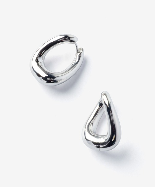 TOM WOOD(トムウッド)の「TOM WOOD Twist Hoops トムウッド ツイストフープ ピアス(ピアス(両耳用)・レディース・シルバー・FREE)」の9枚目の写真