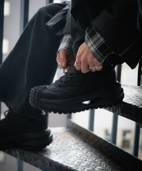 DISTORTION(ディストーション)の「ディストーション ミスフィット DISTORTION MISFIT 7cm メンズ 厚底 スニーカー DIS25F0003(スニーカー・メンズ・Black/Silver・41/42/43/40)」の17枚目の写真