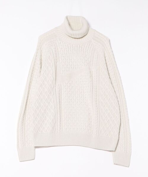 NIKE(ナイキ)の「NIKE NL L/S CABLE KNIT TURTLEN(ニット/セーター・メンズ・ライトグレー・X-LARGE)」の1枚目の写真