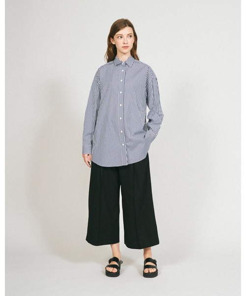 Mackintosh（マッキントッシュ）の「DINVIN SPLITTED BACK（シャツ/ブラウス・レディース・ホワイト×ネイビー・6）」の3枚目の写真