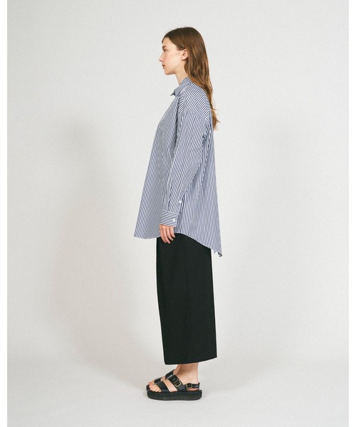 Mackintosh（マッキントッシュ）の「DINVIN SPLITTED BACK（シャツ/ブラウス・レディース・ホワイト×ネイビー・6）」の4枚目の写真