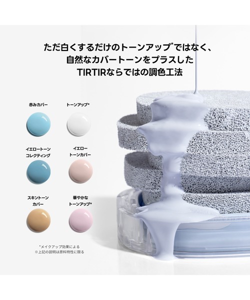 TIRTIR(ティルティル)の「MASK FIT TONE UP ESSENCE BLUE CUSHION(化粧下地・メンズ・ライトブルー・FREE)」の5枚目の写真