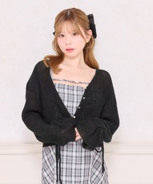 apres jour（アプレジュール）の「シアーニットカーディガン（カーディガン/ボレロ）」