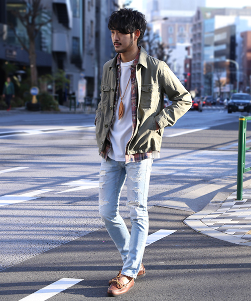 BEAMS(ビームス)の「<WEB限定>BEAMS / NEW STANDARD ショートCPOジャケット(ミリタリージャケット・メンズ・オリーブ/ネイビー・MEDIUM/LARGE/SMALL/X-LARGE)」の9枚目の写真