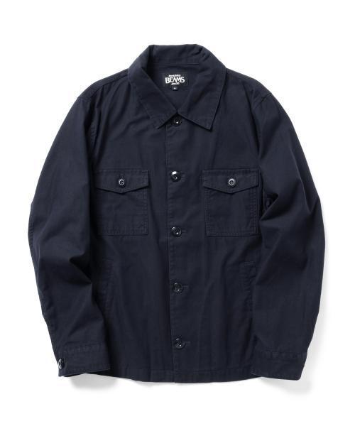 BEAMS(ビームス)の「<WEB限定>BEAMS / NEW STANDARD ショートCPOジャケット(ミリタリージャケット・メンズ・オリーブ/ネイビー・MEDIUM/LARGE/SMALL/X-LARGE)」の14枚目の写真