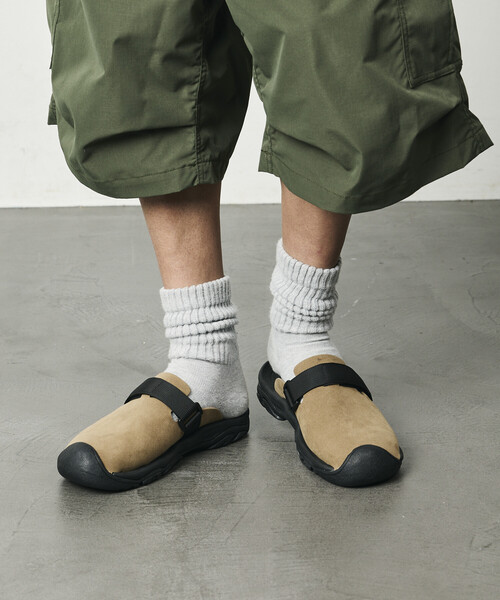 FREAK'S STORE(フリークスストア)の「限定展開 FREAK'S STORE OUTDOORS/フリークスアウトドアーズ レザレットSW トゥキャップ スリッポン サンダル(サンダル・メンズ・ベージュ/ブラック・23.0cm/24.0cm/25.0cm/26.0cm/27.0cm/28.0cm)」の21枚目の写真