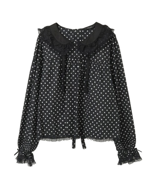 フリル襟付きブラウス（シャツ/ブラウス）｜PINK HOUSE（ピンクハウス