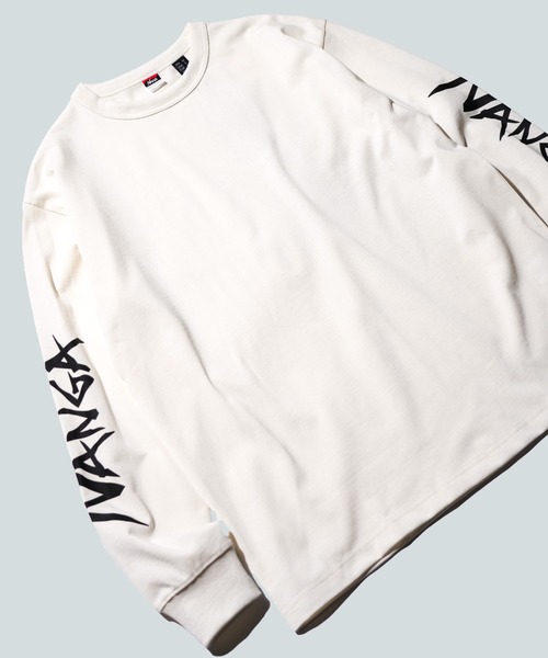 NANGA(ナンガ)の「NANGA / ナンガ ECO HYBRID SLV LOGO L/S TEE (UNISEX) エコハイブリッド スリーブ ロゴ ロングスリーブTシャツ(Tシャツ/カットソー・メンズ・ブラック/ネイビー/ホワイト・SMALL/MEDIUM/LARGE/X-LARGE)」の1枚目の写真