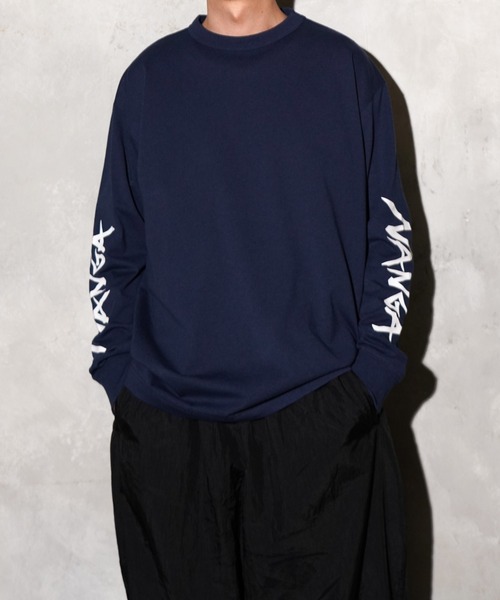 NANGA(ナンガ)の「NANGA / ナンガ ECO HYBRID SLV LOGO L/S TEE (UNISEX) エコハイブリッド スリーブ ロゴ ロングスリーブTシャツ(Tシャツ/カットソー・メンズ・ブラック/ネイビー/ホワイト・SMALL/MEDIUM/LARGE/X-LARGE)」の15枚目の写真