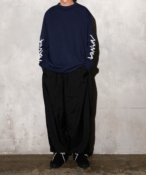 NANGA(ナンガ)の「NANGA / ナンガ ECO HYBRID SLV LOGO L/S TEE (UNISEX) エコハイブリッド スリーブ ロゴ ロングスリーブTシャツ(Tシャツ/カットソー・メンズ・ブラック/ネイビー/ホワイト・SMALL/MEDIUM/LARGE/X-LARGE)」の16枚目の写真