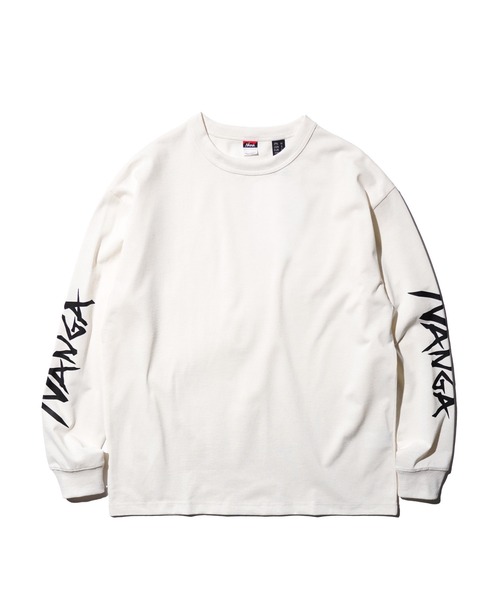 NANGA(ナンガ)の「NANGA / ナンガ ECO HYBRID SLV LOGO L/S TEE (UNISEX) エコハイブリッド スリーブ ロゴ ロングスリーブTシャツ(Tシャツ/カットソー・メンズ・ブラック/ネイビー/ホワイト・SMALL/MEDIUM/LARGE/X-LARGE)」の17枚目の写真