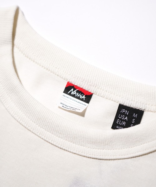 NANGA(ナンガ)の「NANGA / ナンガ ECO HYBRID SLV LOGO L/S TEE (UNISEX) エコハイブリッド スリーブ ロゴ ロングスリーブTシャツ(Tシャツ/カットソー・メンズ・ブラック/ネイビー/ホワイト・SMALL/MEDIUM/LARGE/X-LARGE)」の18枚目の写真