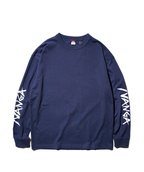 NANGA(ナンガ)の「NANGA / ナンガ ECO HYBRID SLV LOGO L/S TEE (UNISEX) エコハイブリッド スリーブ ロゴ ロングスリーブTシャツ(Tシャツ/カットソー・メンズ・ブラック/ネイビー/ホワイト・SMALL/MEDIUM/LARGE/X-LARGE)」の5枚目の写真