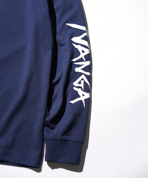 NANGA(ナンガ)の「NANGA / ナンガ ECO HYBRID SLV LOGO L/S TEE (UNISEX) エコハイブリッド スリーブ ロゴ ロングスリーブTシャツ(Tシャツ/カットソー・メンズ・ブラック/ネイビー/ホワイト・SMALL/MEDIUM/LARGE/X-LARGE)」の7枚目の写真