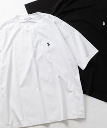 【18】〔U.S.POLO ASSN/ユーエスポロアッスン〕ワンポイントロゴ ベーシッククルーネックTシャツ 接触冷感/無地