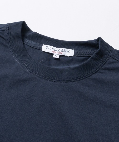 U.S. POLO ASSN.(ユーエスポロアッスン)の「【18】〔U.S.POLO ASSN/ユーエスポロアッスン〕ワンポイントロゴ ベーシッククルーネックTシャツ 接触冷感/無地(Tシャツ/カットソー・メンズ・オフホワイト/ブラック/ネイビー・MEDIUM/X-LARGE/LARGE)」の4枚目の写真