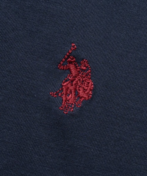 U.S. POLO ASSN.(ユーエスポロアッスン)の「【18】〔U.S.POLO ASSN/ユーエスポロアッスン〕ワンポイントロゴ ベーシッククルーネックTシャツ 接触冷感/無地(Tシャツ/カットソー・メンズ・オフホワイト/ブラック/ネイビー・MEDIUM/X-LARGE/LARGE)」の5枚目の写真