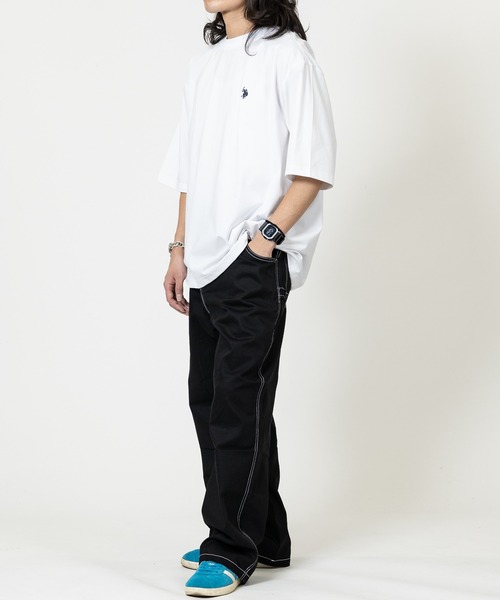 U.S. POLO ASSN.(ユーエスポロアッスン)の「【18】〔U.S.POLO ASSN/ユーエスポロアッスン〕ワンポイントロゴ ベーシッククルーネックTシャツ 接触冷感/無地(Tシャツ/カットソー・メンズ・オフホワイト/ブラック/ネイビー・MEDIUM/X-LARGE/LARGE)」の15枚目の写真