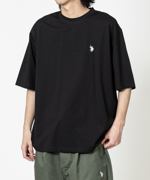 U.S. POLO ASSN.(ユーエスポロアッスン)の「【18】〔U.S.POLO ASSN/ユーエスポロアッスン〕ワンポイントロゴ ベーシッククルーネックTシャツ 接触冷感/無地(Tシャツ/カットソー・メンズ・オフホワイト/ブラック/ネイビー・MEDIUM/X-LARGE/LARGE)」の17枚目の写真