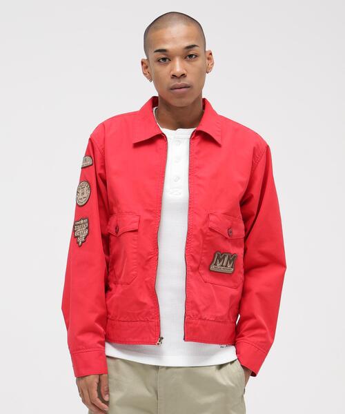 AVIREX（アヴィレックス）の「《WEB&DEPOT限定》MECHANIC WORK JACKET / メカニック ワークジャケット / AVIREX / アヴィレックス（ライダースジャケット・メンズ・レッド/ブラウン/ブラック・2XL/XL/M/L）」の4枚目の写真